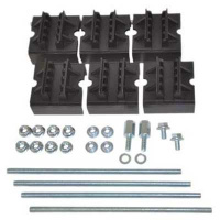 Набор держателей, для шин толщиной 10мм, 1-3 шины на полюс, 3 полюса DKC