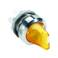 Переключатель M2SS1-21Y (короткая ручка) желтый 2-х позиционный с подсветкой с фиксацией ABB