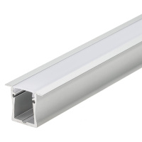 Профиль с экраном ALU-WIDE-F-H28-2000 ANOD+FROST прямоугольный Arlight