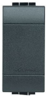 Заглушка, 1 мод Bticino Living Light Антрацит