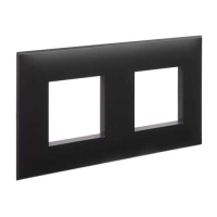 Рамка 2 поста DKC Avanti Черный матовый