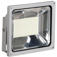 Прожектор LED SMD 237х287х143мм 100W 6500K 7600Lm угол луча 100°С IP65 Серый IEK СДО04-100