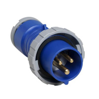 Вилка кабельная 16A 2P+E 200-250V IP67 голубой ABB 216 P6W