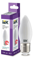 Лампа светодиодная свеча C35 7Вт 230В 4000К E27 серия 360° IEK