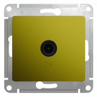 Розетка TV оконечная 1DB механизм Systeme Electric Glossa Фисташковый