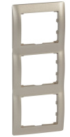 Рамка 3-постовая вертикальная Legrand Galea Life Титан