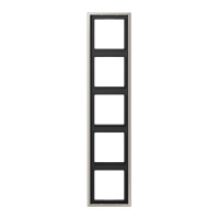 Рамка 5-постовая Jung LS 990 Cталь