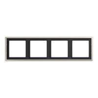 Рамка 4-постовая Jung LS 990 Cталь