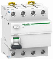 Выключатель нагрузки дифференциальный iID 4п 63A 300mA-S A-тип Schneider Electric