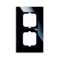 Рамка 2-постовая ABB Carat Черное стекло