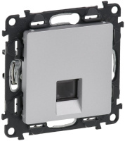 Розетка телефонная 1-ая RJ11 Legrand Valena Life Алюминий