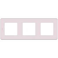 Рамка декоративная универсальная, 3 поста, Legrand Inspiria Розовый
