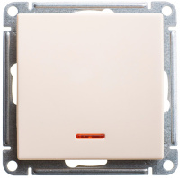 W59 1-клавишный Переключатель с подсв. 10АХ, механизм, слоновая кость Schneider Electric