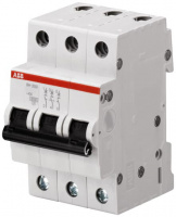Автоматический выключатель 3P 2A (C) 6kA ABB SH203