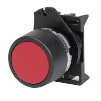 Кнопка плоская с фиксацией, красная DKC 
