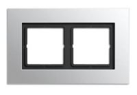 Рамка 2-постовая Jung LS plus Алюминий