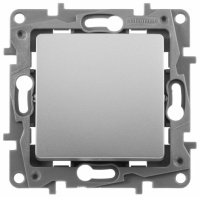 Переключатель промежуточный винтовые клеммы 10 AX 250 В~ Legrand Etika Алюминий