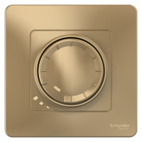 Светорегулятор поворотно-нажимной универсальный скрытой установки 400ВТ Systeme Electric Blanca Титан