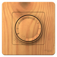 Светорегулятор поворотно-нажимной универсальный скрытой установки 400ВТ Systeme Electric Blanca Ясень