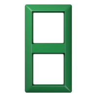 Рамка ударопрочная 2-постовая Jung AS 500 Зеленый