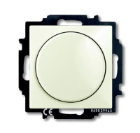 Светорегулятор поворотно-нажимной 60-400 Вт для л/н ABB BJB Basic55 chalet Белый