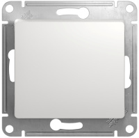 Выключатель кнопочный 10A (схема 1) Systeme Electric Glossa Белый