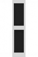 Цоколь для скрытой установки вертикальный 2 мод ABB NIE Zenit Белый N2671.2 BL