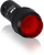 Кнопка с подсветкой CP3-12R-01 красная 110-130В AC/DC с выступающей клавишей без фиксации 1НЗ ABB ABB  1SFA619102R1241