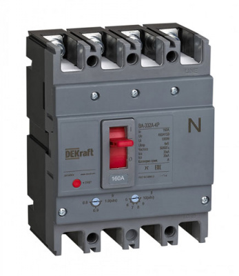 Автоматический выключатель 4P 100A 35кА DEKraft ВА-332А DEKraft ВА-332А 28116DEK