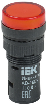 Лампа AD16DS (LED) матрица d16мм красный 36В AC/DC IEK IEK  BLS10-ADDS-036-K04-16