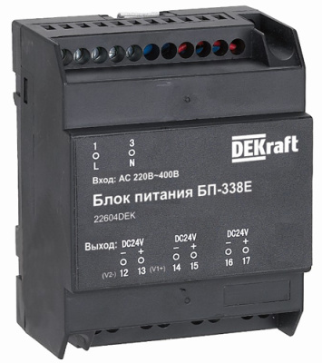 Блок питания Uвх 220В АС Uвых 24В DC 7 Вт DEKraft БП-330Е DEKraft  22604DEK