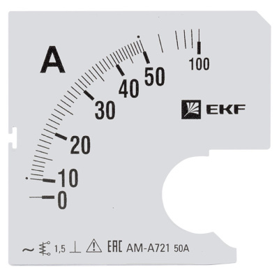 Шкала сменная для A721 50/5A-1,5 EKF PROxima EKF  s-a721-50