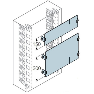 Плата модульная H=150мм для шкафа GEMINI (Размер4-5) ABB ABB  1SL0298A00
