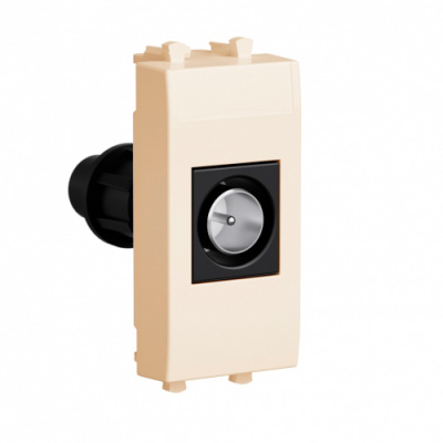 Розетка TV проходная модульная, "Avanti", "Ванильная дымка", 1 модуль DKC DKC Avanti 4405511DKC