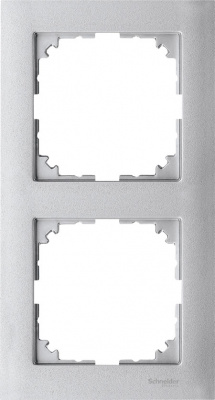 Рамка 2-постовая Merten M-Pure Алюминий Merten M-Pure MTN4020-3660