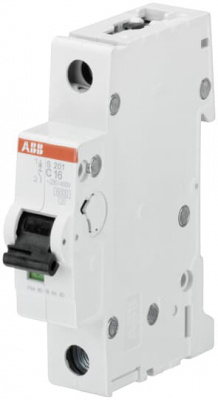 Автоматический выключатель 1P+N 1,6A (D) 10kA ABB S201M ABB S200M 2CDS271103R0971