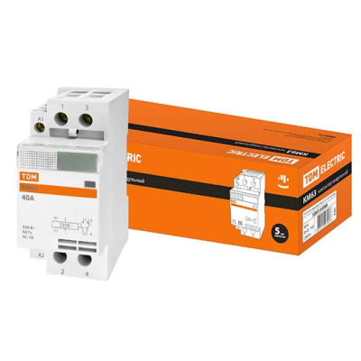 Контактор модульный 2P 40A 1НО;1НЗ, AC-7a (cosφ ≧0.8) / 2мод. TDM КМ63 TDM ELECTRIC  SQ0213-0009