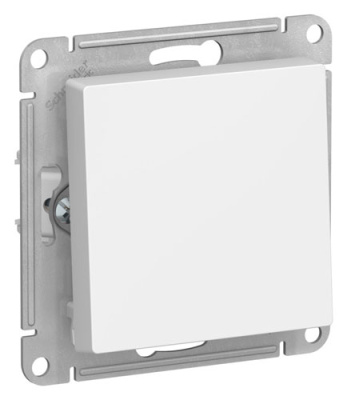 SE AtlasDesign Выключатель 1-клавишный 2-полюсный Белый 10А мех Systeme Electric AtlasDesign ATN000121