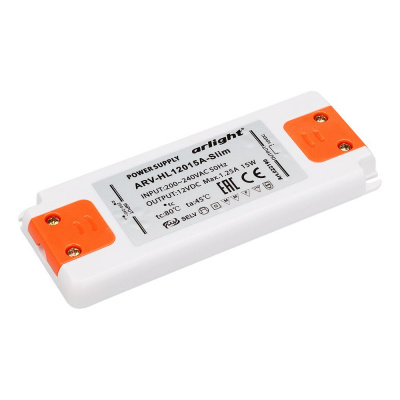 Блок питания ARV-HL12015A-Slim 12V, 1.25A, 15W Arlight Arlight ARV-HL 022190Arlight