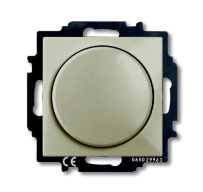 Светорегулятор поворотно-нажимной 60-400 Вт л/н ABB BJB Basic55 Шампань ABB Basic 55 2CKA006515A0845