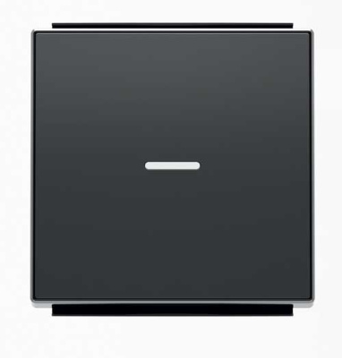 Клавиша 1-ая с линзой подсветки ABB NIE Sky Черный бархат 8501.3 NS ABB Sky 2CLA850130A1501