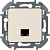 Розетка информационная RJ 45 - категория 6 - UTP IEK Inspiria Слоновая кость