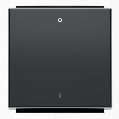 Клавиша 1-ая с символом "I/O" ABB NIE Sky Черный бархат 8501.2 NS ABB Sky 2CLA850120A1501