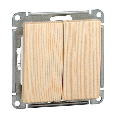 W59 2-клавишный Переключатель, 10АХ, механизм, сосна Schneider Electric Systeme Electric  VS610-256-7-86