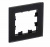 Рамка 1-постовая матовое стекло Schneider Electric AtlasDesign Nature Черный Systeme Electric AtlasDesign Nature ATN331001