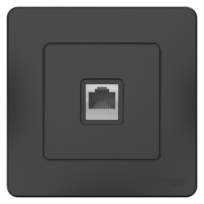 Розетка телефонная скрытой установки RJ11 Systeme Electric Blanca Антрацит Systeme Electric Blanca BLNIS011006