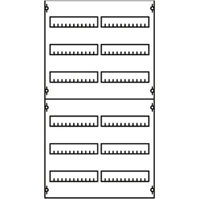 Панель распределительная EDF для модульных устройств 900х500мм DIN125мм, 6рядов/144мод ABB ABB CombiLine-M 2V23A
