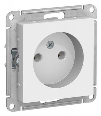 SE AtlasDesign Розетка без заземления без шторок Лотос 16А механизм Systeme Electric AtlasDesign ATN001341