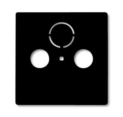 Накладка TV-FM розетки ABB BJB Basic55 château Черный ABB Basic 55 2CKA001724A4314