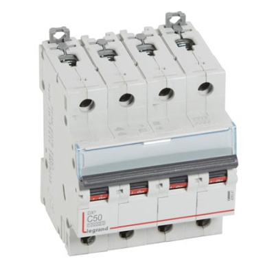 Автоматический выключатель 4P 50A C 10kA Legrand DX3 Legrand DX3 409341